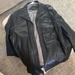 Classic Black Leather Jacket for Men